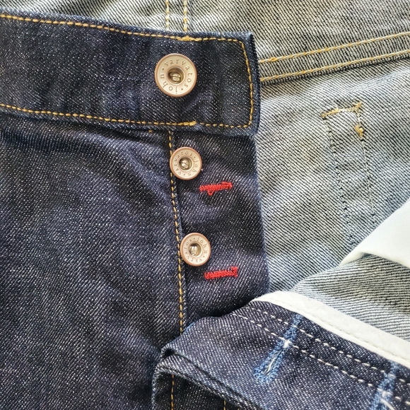John Varvatos Star USA Authentic Fit Straight Leg Button Fly Mens Jeans 38 x 33 - Picture 3 of 8
